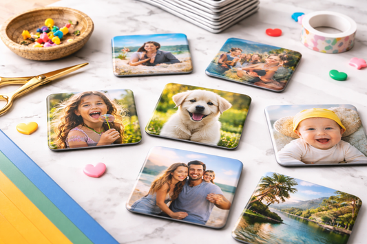 Fotomagnet quadratisch 58 mm – klein, stark, unübersehbar